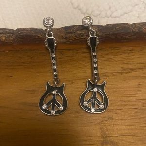 Guitar Peace Earrings